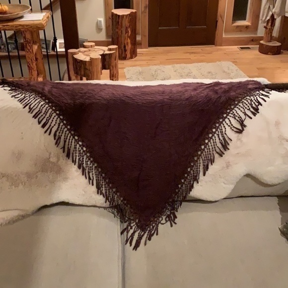 Angora eyelash Shawl Head Scarf Wrap piano Shawl Fringes - Picture 2 of 15